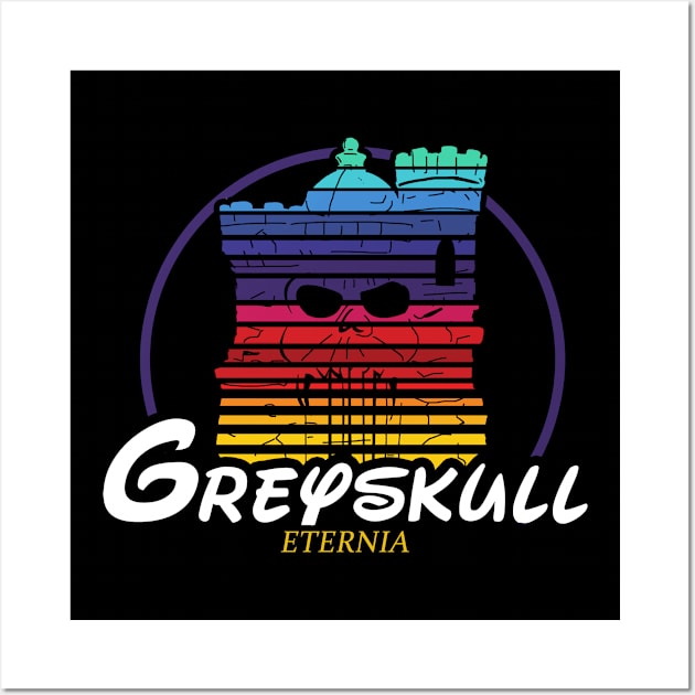 Castle Greyskull colored Wall Art by 10thstreet